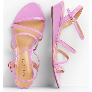 Talbot thin strap patent leather sandals nwot